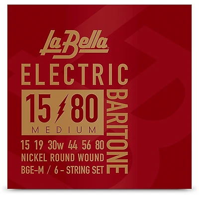 La Bella BGE Electric Baritone 6-String Guitar String Set