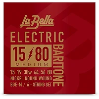 La Bella BGE Electric Baritone 6-String Guitar String Set