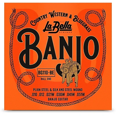 La Bella BG110 Banjo Guitar Strings With Ball Ends