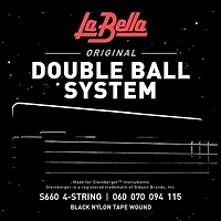 La Bella S660 Double-Ball System Tape-Wound Bass Strings Light (60 - 115)