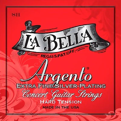 La Bella S Argento Extra-Fine Silver-Plated Concert Guitar Strings