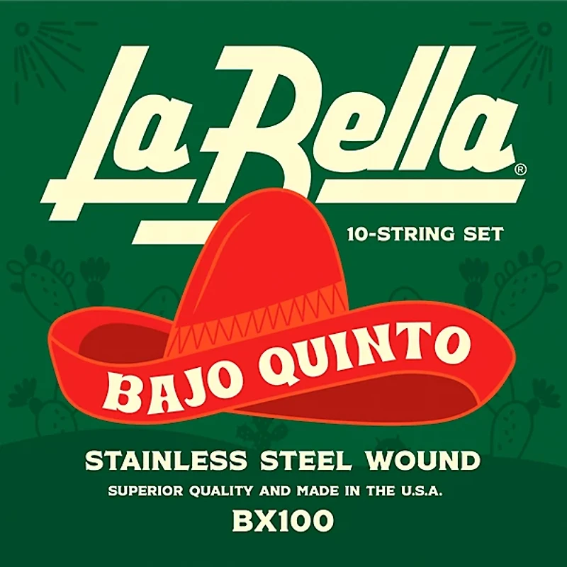 La Bella BX100 Bajo Quinto 10-String Stainless String Set