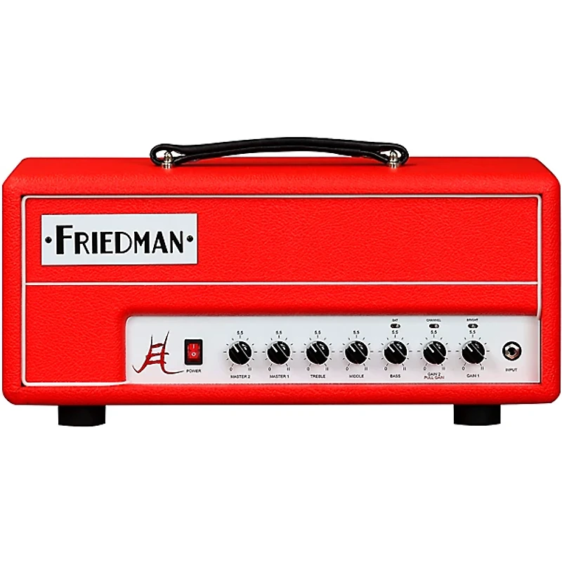 Friedman Jake E. Lee Signature 20 2-Channel 20-Watt Head EL84 Tubes Series Red Tolex