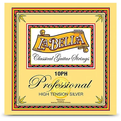 La Bella 10PH Professional High Tension Silver Classical Guitar Strings