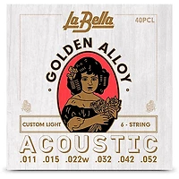 La Bella Golden Alloy 6-String Acoustic Guitar Strings