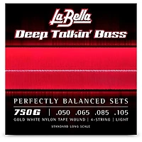 La Bella Deep Talkin' Gold White Nylon Tape Wound for 4-String Bass