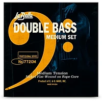 La Bella Double Bass Nickel Flat Wound on Rope Core String Set