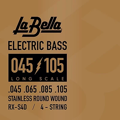 La Bella RX Series Stainless Steel 4-String Electric Bass Strings