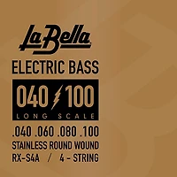 La Bella RX Series Stainless Steel 4-String Electric Bass Strings