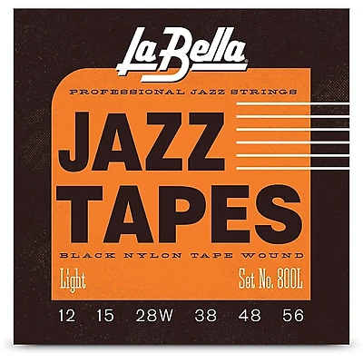 La Bella 800 Black Jazz Tapes 6-String Electric Guitar Strings