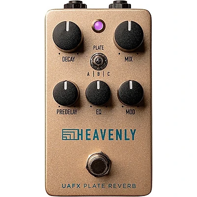 Universal Audio UAFX Heavenly Plate Reverb Effects Pedal - Gold
