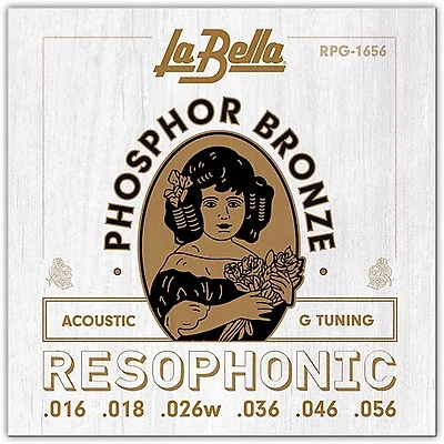 La Bella RPG G Tuning Phosphor Bronze Resophonic Guitar Strings