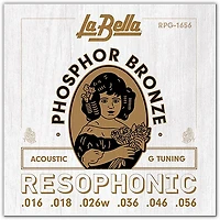 La Bella RPG G Tuning Phosphor Bronze Resophonic Guitar Strings
