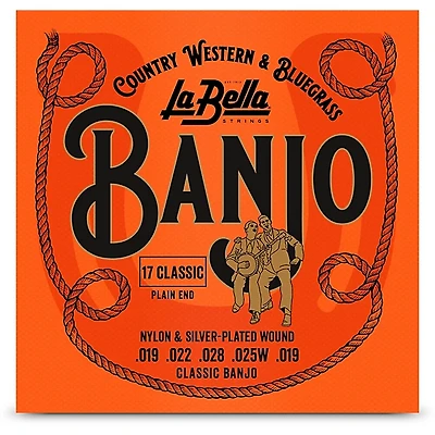 La Bella 17 Classical Nylon & Silver-Plated Banjo Strings