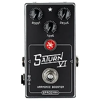 Spaceman Effects Saturn VI Harmonic Booster Effects Pedal Silver Standard