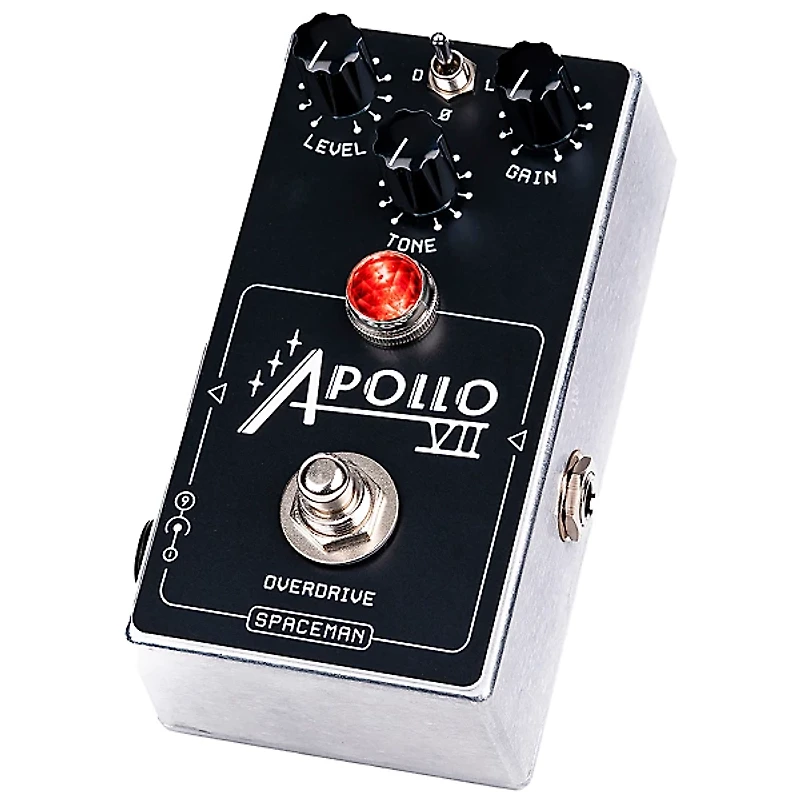 Spaceman Effects Apollo VII Overdrive Effects Pedal Silver Standard