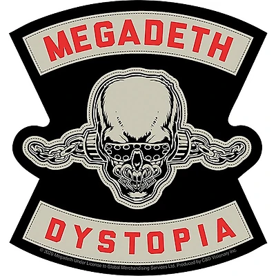 C&D Visionary Megadeth Dystopia Sticker