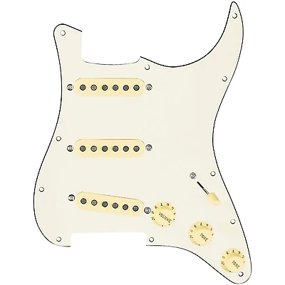 920D Custom Texas Vintage Loaded Pickguard for Strat With Aged White Pickups and S5W Wiring Harness