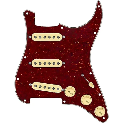 920D Custom Texas Vintage Loaded Pickguard for Strat With Aged White Pickups and S5W Wiring Harness