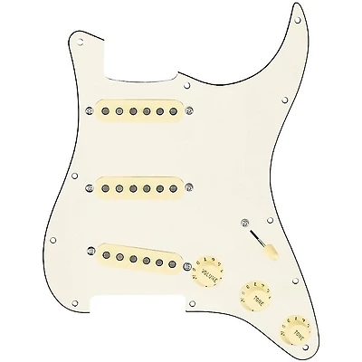 920D Custom Texas Vintage Loaded Pickguard for Strat With Aged White Pickups and S5W Wiring Harness