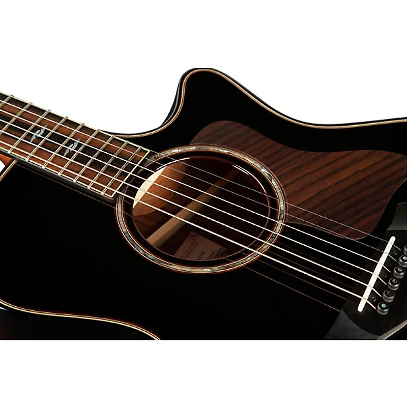 Taylor 814ce Builder's Edition Grand Auditorium Acoustic-Electric Guitar Blacktop
