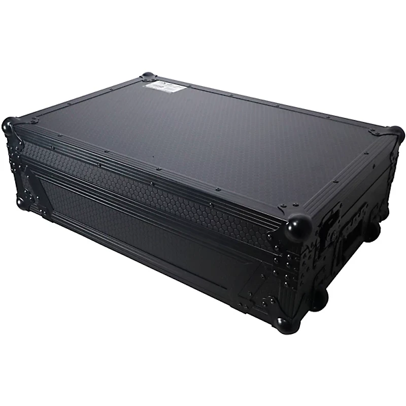 ProX Flight Style Road Case Fits Pioneer DDJ-FLX10 Case Black on Black W/ Wheels Black