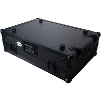 ProX Flight Style Road Case Fits Pioneer DDJ-FLX10 Case Black on Black W/ Wheels Black