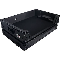 ProX Flight Style Road Case Fits Pioneer DDJ-FLX10 Case Black on Black W/ Wheels Black