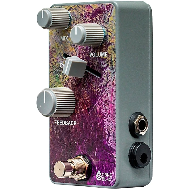 Old Blood Noise Endeavors BL-37 Reverb Variable Clock Effector Pedal Purple and Silver