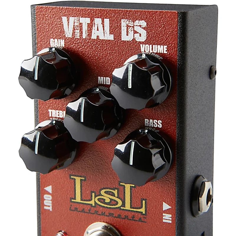 LsL Instruments VITAL DS Versatile Modern Distortion Effects Pedal Red