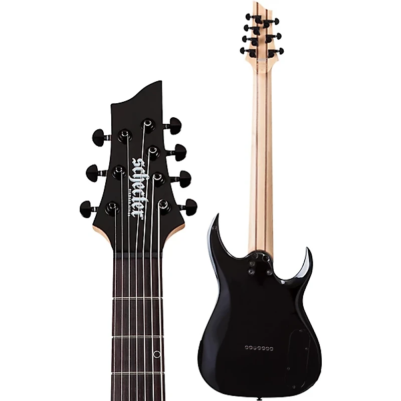 Schecter Guitar Research Sunset 7-String Triad Left-Handed Electric Guitar Gloss Black