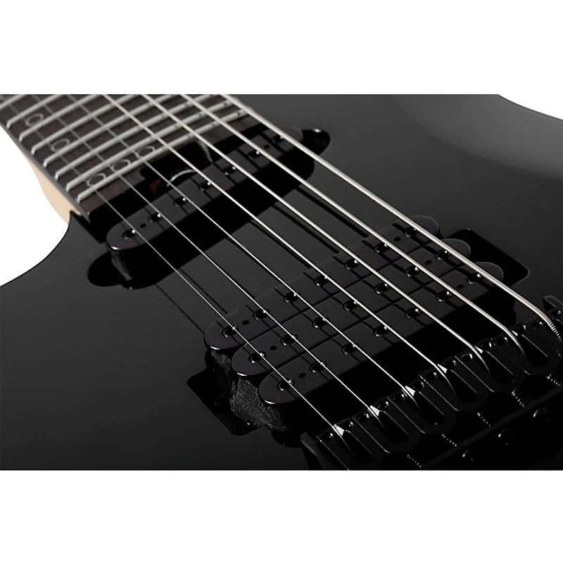 Schecter Guitar Research Sunset 7-String Triad Left-Handed Electric Guitar Gloss Black