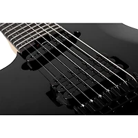 Schecter Guitar Research Sunset 7-String Triad Left-Handed Electric Guitar Gloss Black
