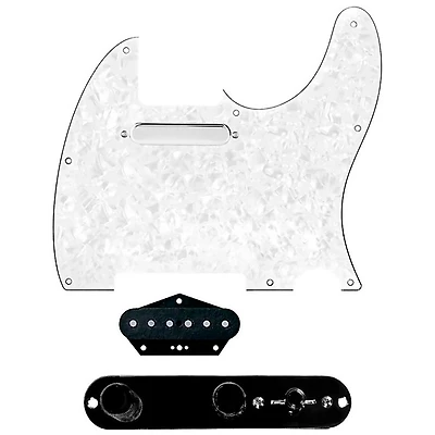 920D Custom Texas Vintage Loaded Pickguard for Tele With T3W-REV-B Control Plate White Pearl