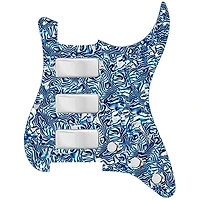 920D Custom Stadium Triple Mini Humbucker Loaded Pickguard for Strat With S7W-500K Wiring Harness