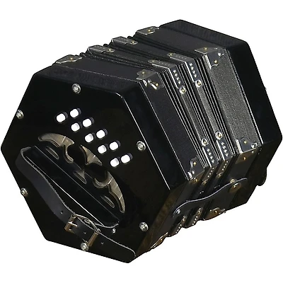 Trinity College AP-1120A Anglo-Style 20-Button Concertina Black