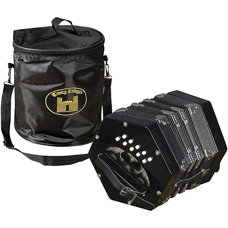 Trinity College AP-1120A Anglo-Style 20-Button Concertina Black
