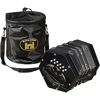 Trinity College AP-1120A Anglo-Style 20-Button Concertina Black