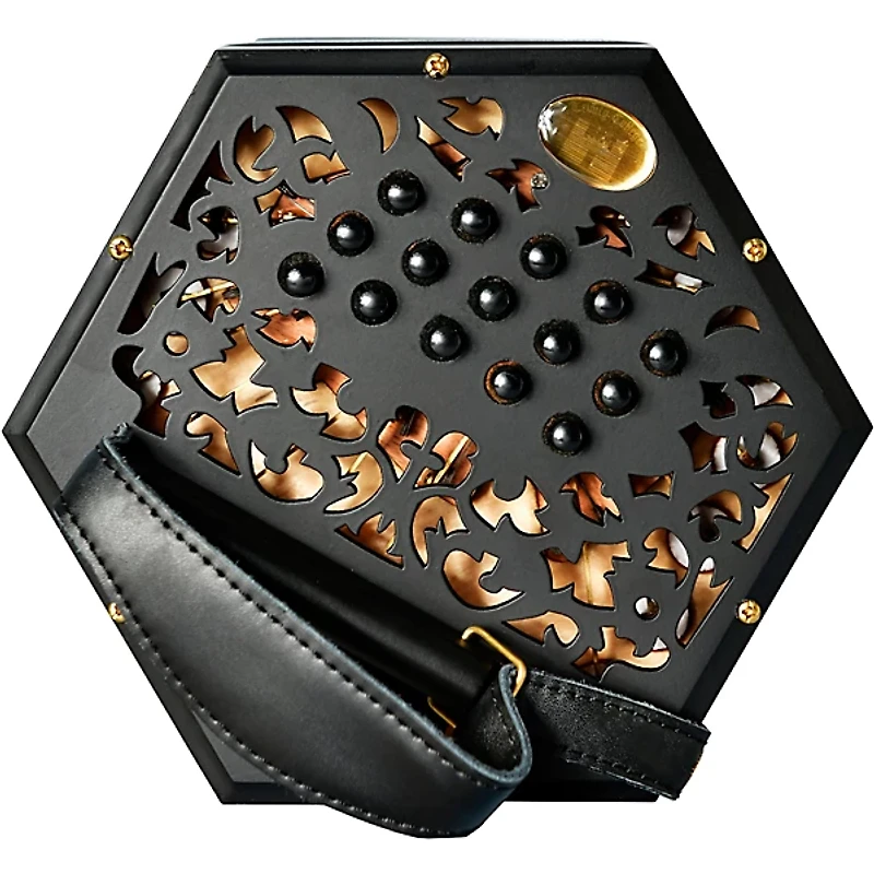 Trinity College AP-3530A Anglo-Style 30-Button Concertina Satin Black