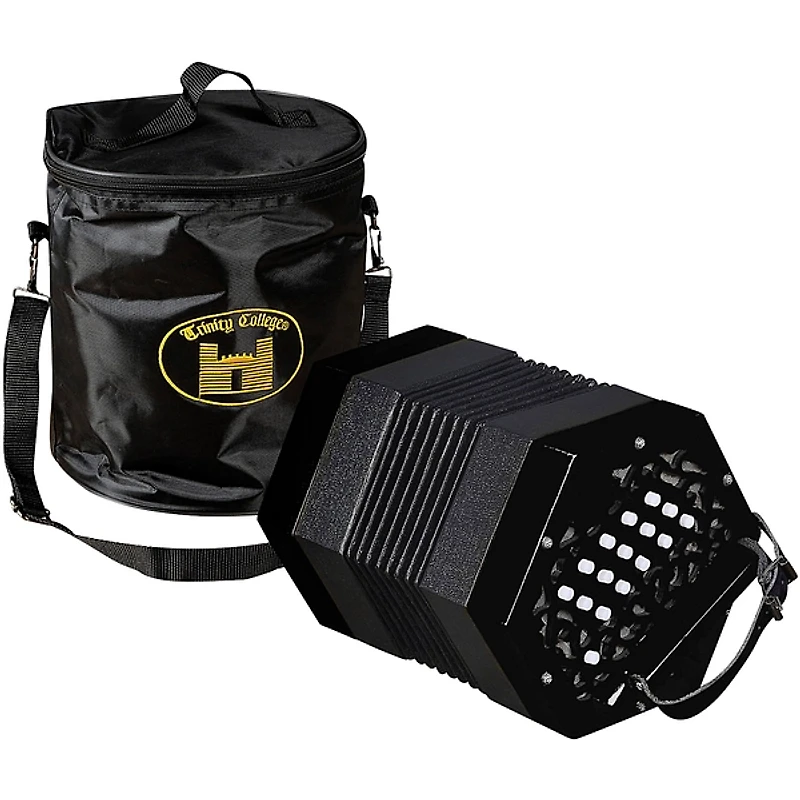 Trinity College AP-1130A Anglo-Style 30-Button Concertina Black