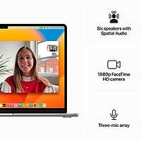 Apple 15" MacBook AIR: 256GB - Space Gray