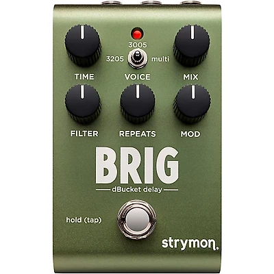 Strymon Brig Multi-Voiced dBucket Delay Effects Pedal Green