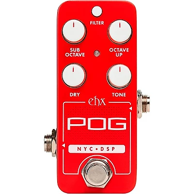 Electro-Harmonix Pico POG Poly Octave Generator Guitar Effects Pedal - Red