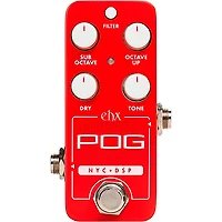 Electro-Harmonix Pico POG Poly Octave Generator Guitar Effects Pedal - Red