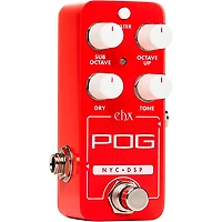 Electro-Harmonix Pico POG Poly Octave Generator Guitar Effects Pedal - Red