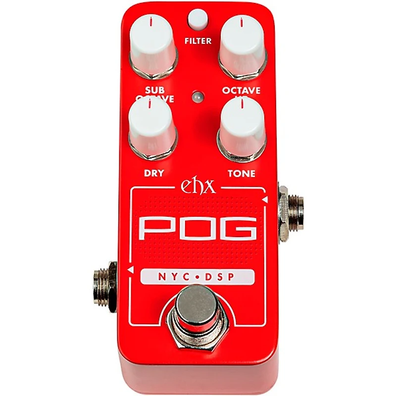 Electro-Harmonix Pico POG Poly Octave Generator Guitar Effects Pedal - Red