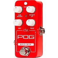 Electro-Harmonix Pico POG Poly Octave Generator Guitar Effects Pedal - Red