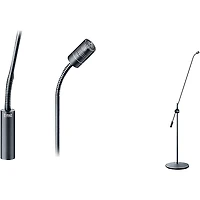 DPA Microphones 4018 Supercardioid XLR Mic With Floor Stand & 30" Boom - Black