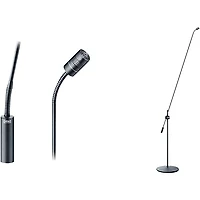 DPA Microphones 4018 Supercardioid Mic, Black, XLR, 122 cm (48 in) Boom, Floor Stand