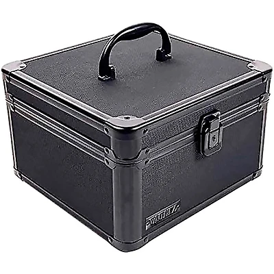 Vaultz Locking Divided Storage Box, Square, Tactical Black